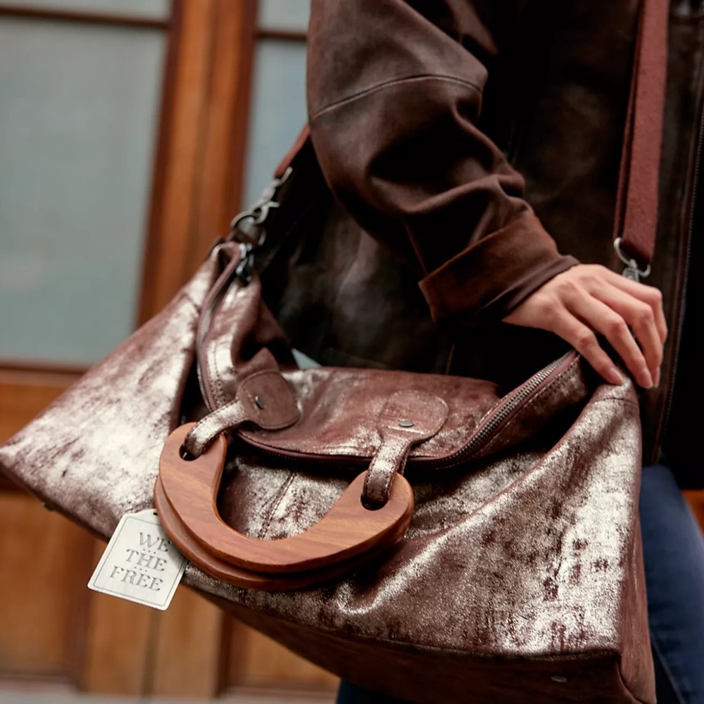 We The Free Pyrite Willow Tote (FREE PEOPLE) NEW WITH TAGS! SOLD OUT - Picture 5 of 9